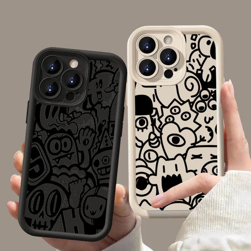 Casing Ponsel Grafiti Hitam Un - Phone Cases Xr Iphone ulasan dan harga