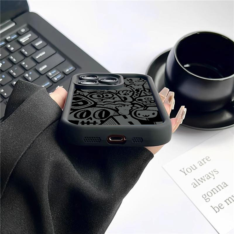 Casing Ponsel Grafiti Hitam Un - Phone Cases Xr Iphone ulasan dan harga