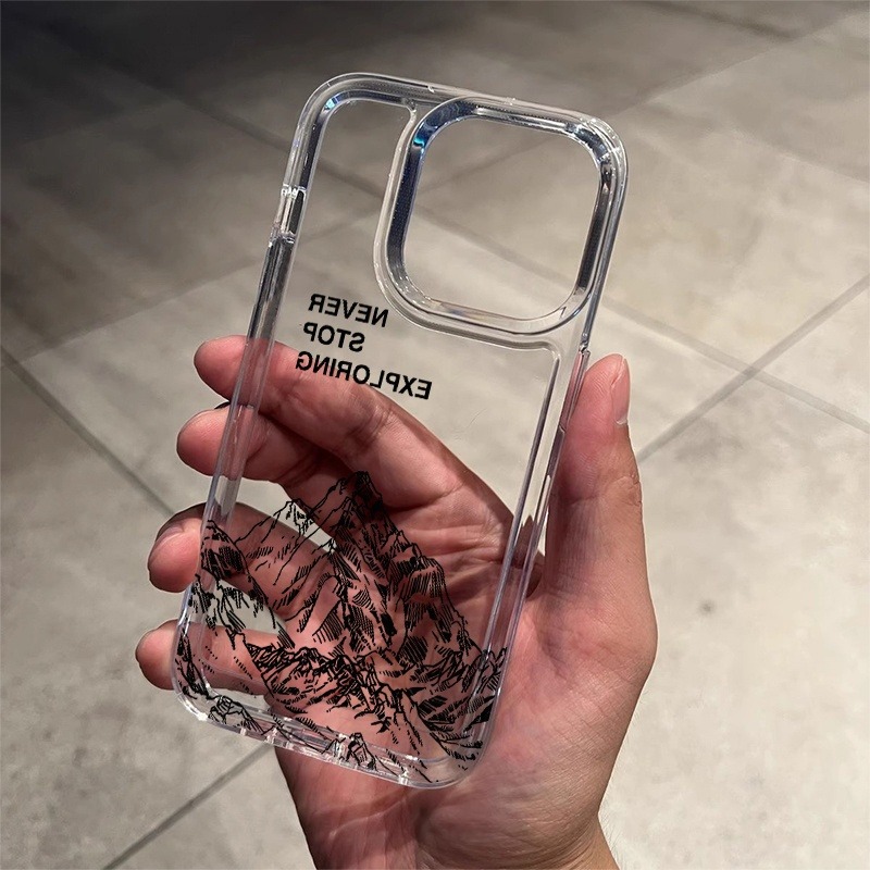 Casing HP Seni Garis Gunung Ne - Phone Cases For Iphone 16 ulasan dan harga