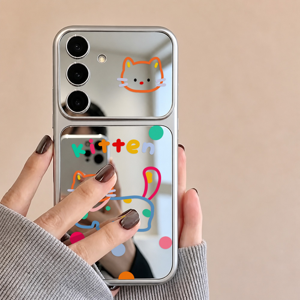 Casing Cermin Kucing Lucu deng - Phone Cases Galaxy A16 5G ulasan dan harga